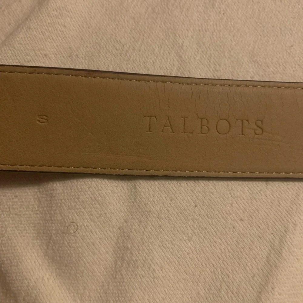 ✨⚡️💥Talbots Women Belt Size S Black Leather Exterior Gold Bamboo Buckle - Picture 6 of 11